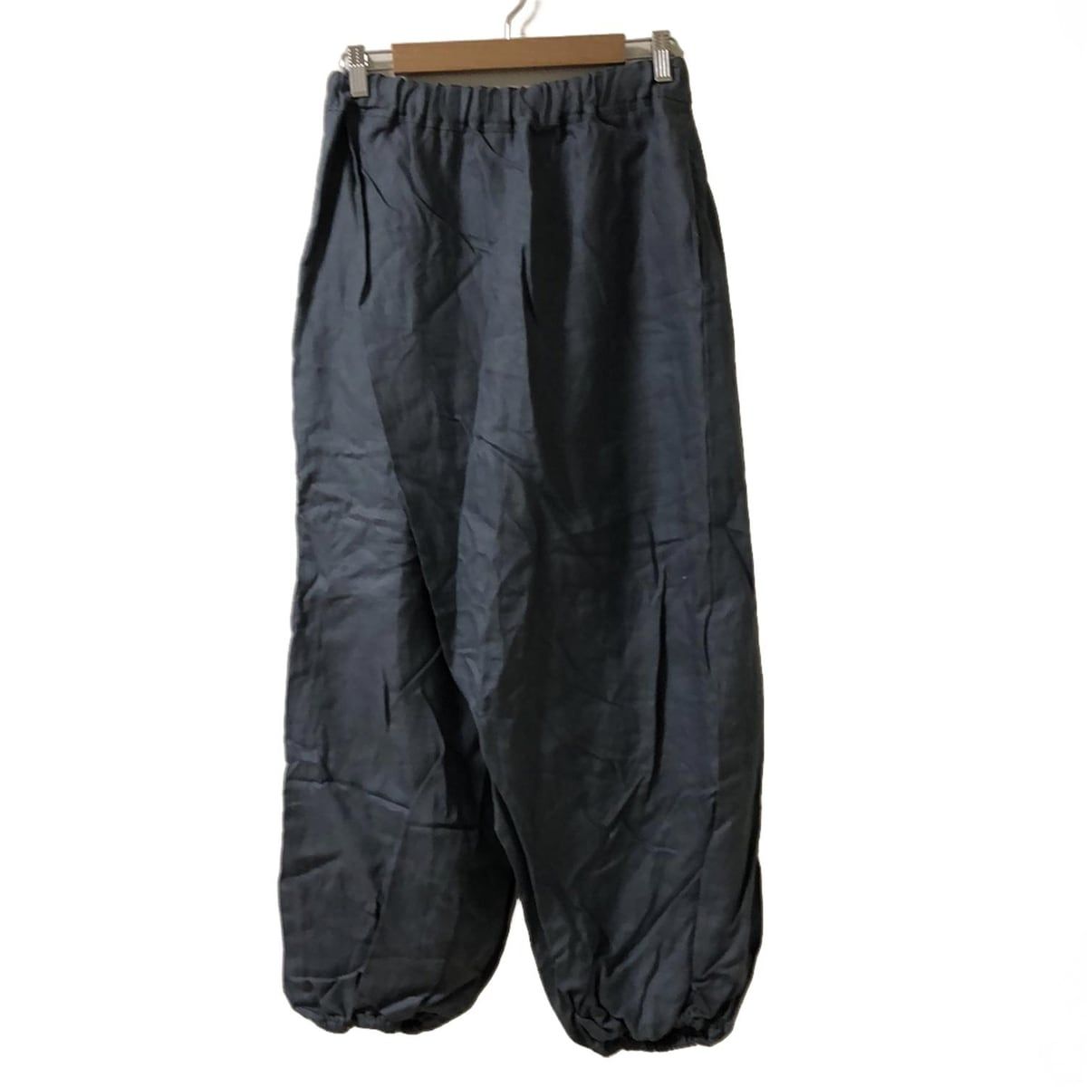 SOU SOU ソウソウ パンツ サイズS レディース - グレー クロップド 半端丈 麻 ウエストゴム