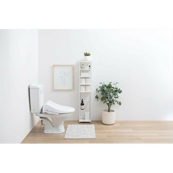 トイレラック スリム 幅25cm 収納 おしゃれ ホワイト 家具・インテリア通販 ラック g159062]幅25cmスリムトイレラック