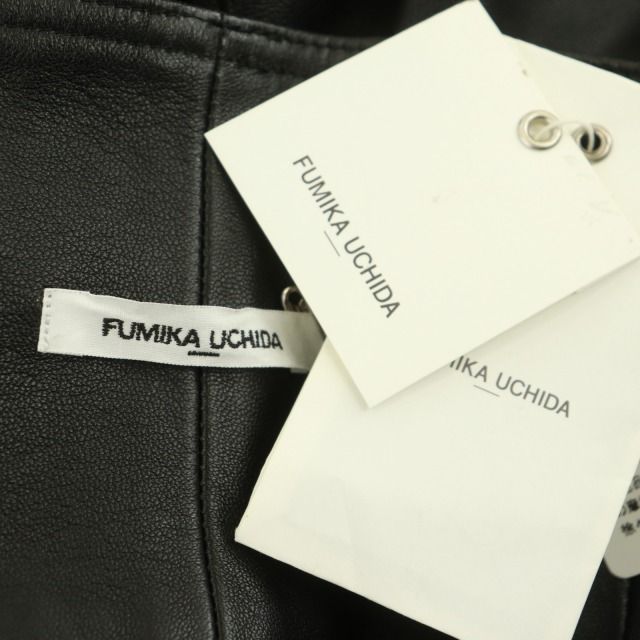 レザーワンタックパンツ