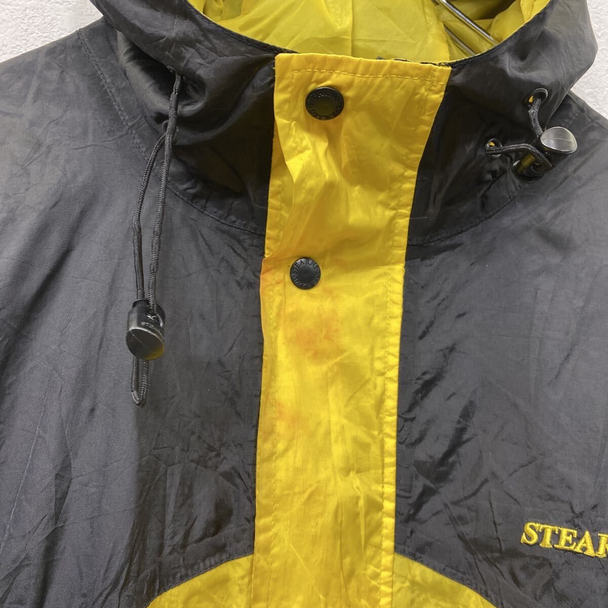 STEARNS ナイロンジャケット 2XL イエロー ブラック 薄手 ビッグサイズ