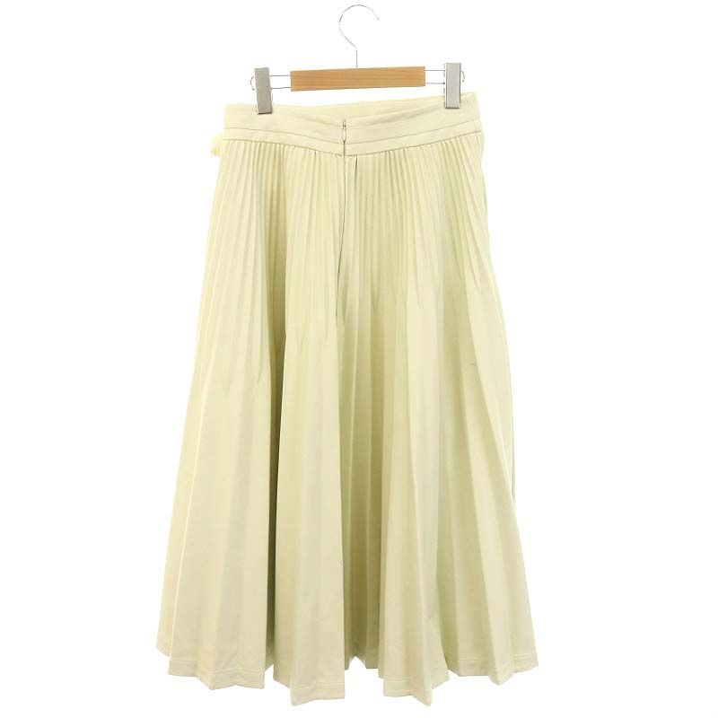 3.1 フィリップリム phillip lim エコレザープリーツロングスカート 0 アイボリー HK OS