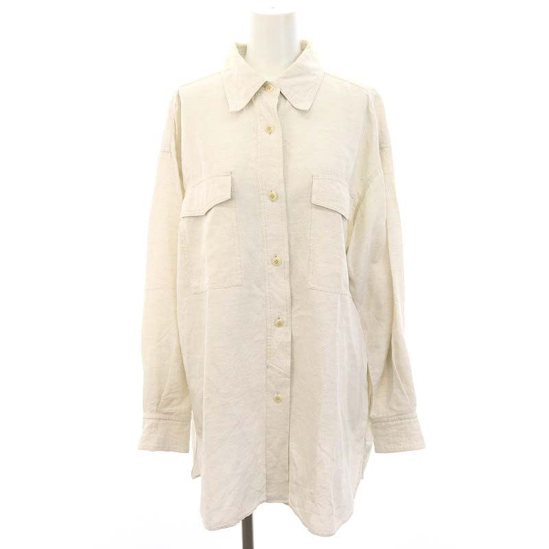 サヤカデイヴィス SAYAKA DAVIS レーヨンリネンオーバーサイズシャツ