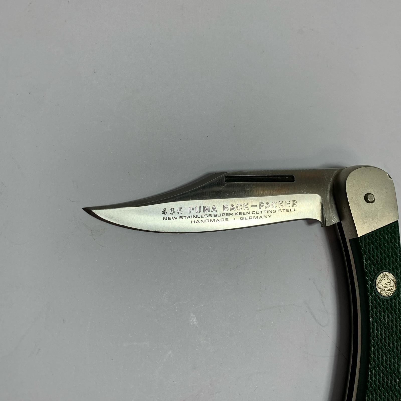 PUMA プーマ フォールディングナイフ BACK PACKER 折りたたみナイフ 465 グリーン