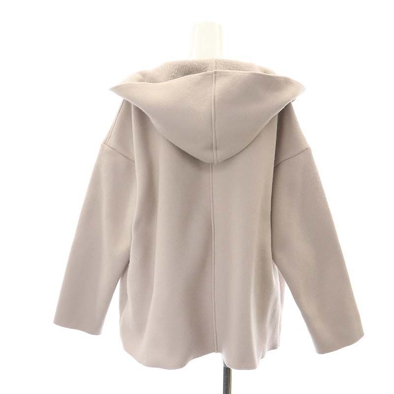 アンミヌ UNMINOU フード ショートコート アウター M グレージュ HK OS