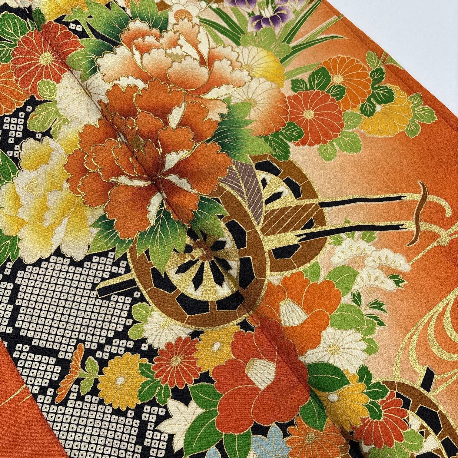  振袖 正絹 着物 同梱 リメイク用 着付け 11148 振袖 着物