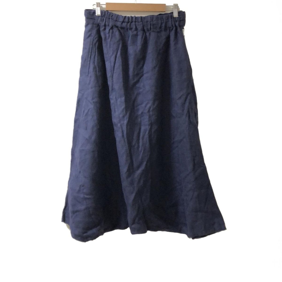 SOU SOU ソウソウ パンツ サイズM レディース - ダークネイビー クロップド 半端丈 サルエル 麻