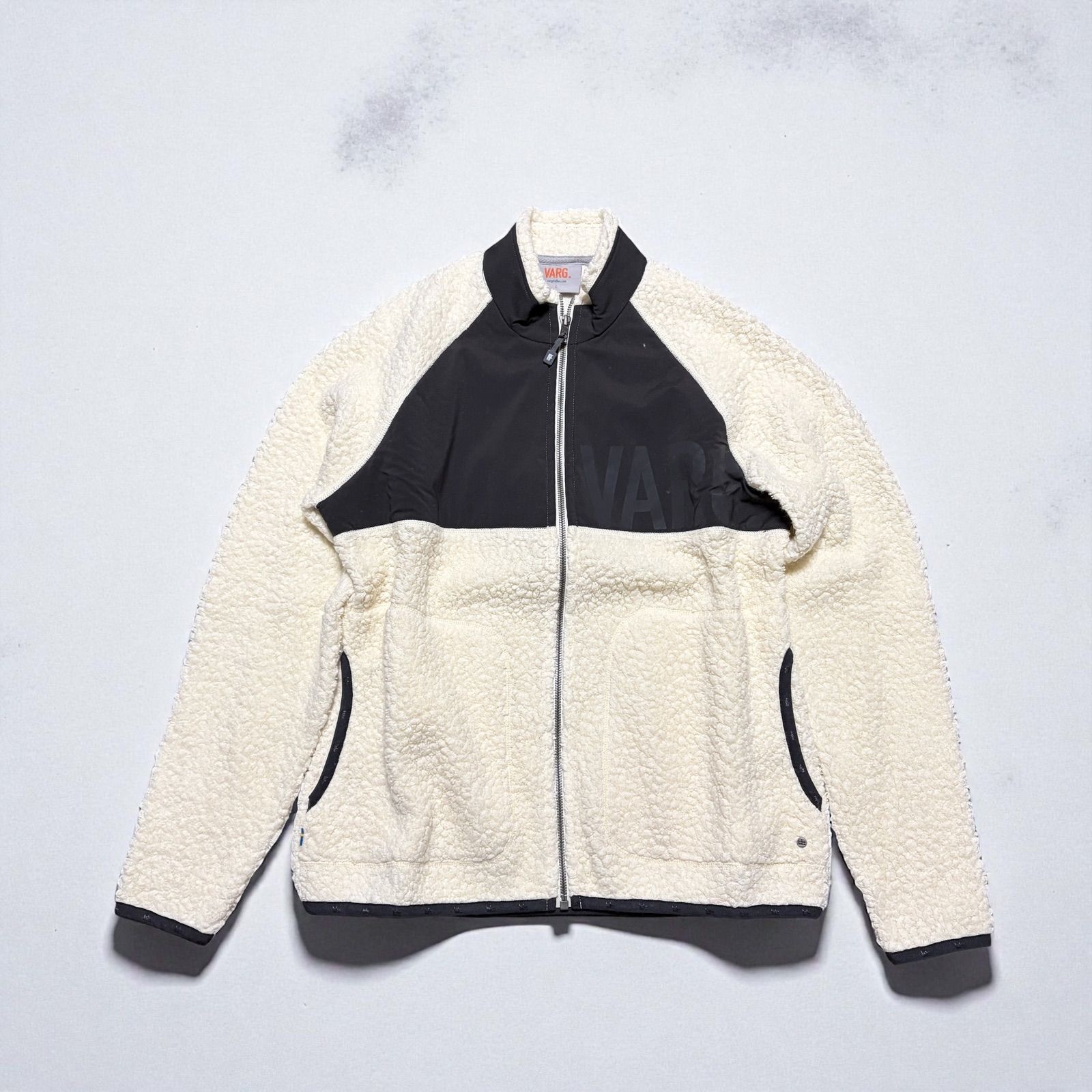 VARGKLADER ヴァーグクレイダー VARGON FAT WOOL JACKET ファット ウール ジャケット off white オフホワイト WOMWN Lサイズ