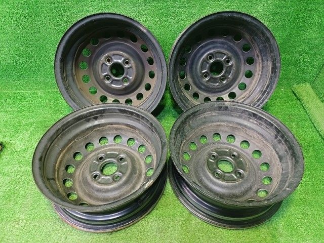 トヨタ TOYOTA サクシード NCP 165 V ホイール スチール シルバー 14インチ 5 J 4穴 4本 100