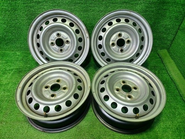 トヨタ TOYOTA サクシード NCP 165 V ホイール スチール シルバー 14インチ 5 J 4穴 4本 100
