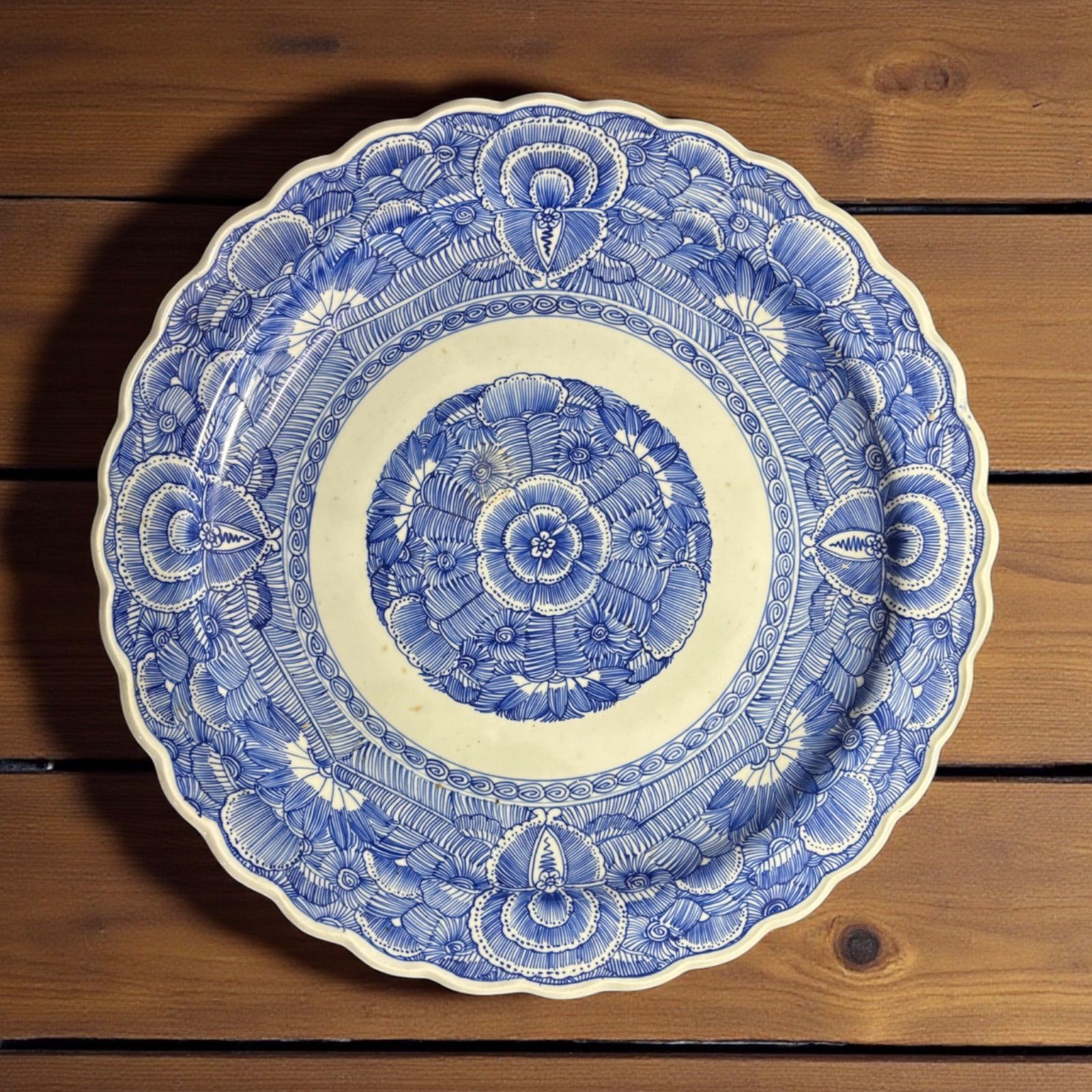 太明成化年製 古伊万里 染付 大皿 平皿 取り皿 盛り皿 飾り皿 和食器 伊万里 アンティーク