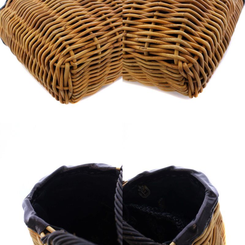  エバゴス EBAGOS かごバッグ バケットバッグ ハンドバッグ 黒 ブラック ベージュ KH かごバッグ バッグ