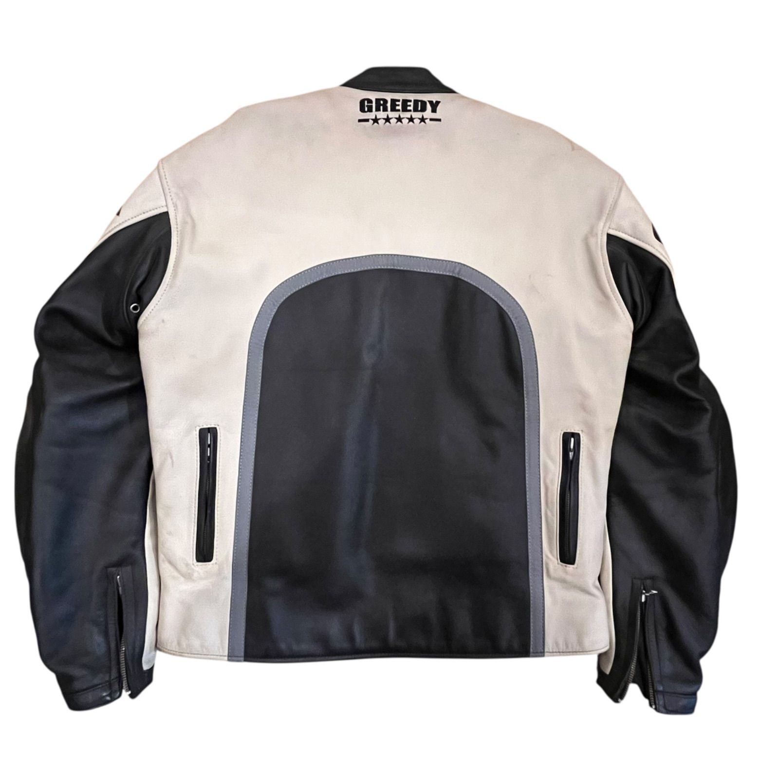 【L】GREEDY グリーディー　牛革　レザージャケット レーサージャケット グリーディー GREEDY レーシングジャケット ブルゾン アウター 牛革