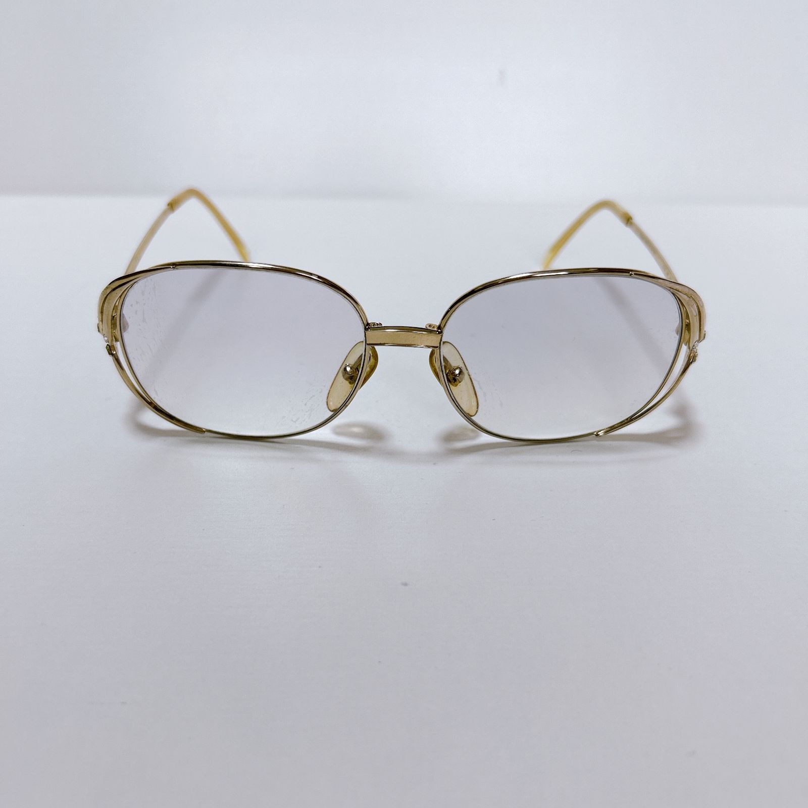 Christian Dior ディオール メガネ 度入り CDロゴ ゴールド クリスタル 品 管理番号