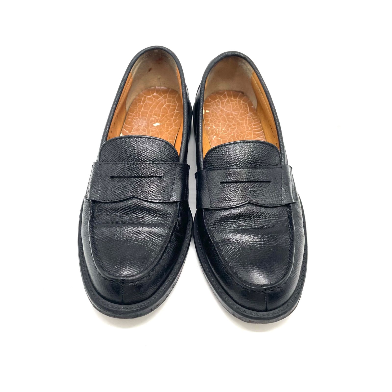 REGAL リーガル シボ革 レザー コインローファー シューズ 革靴 24cm