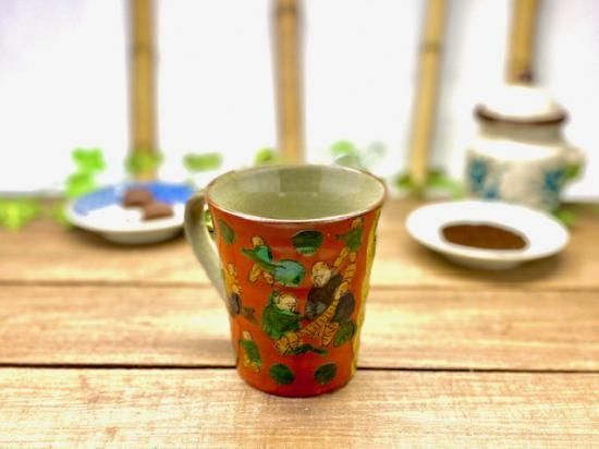 メーカー直送 九谷焼 マグカップ マグ 吉田屋木米ツートン 裏絵