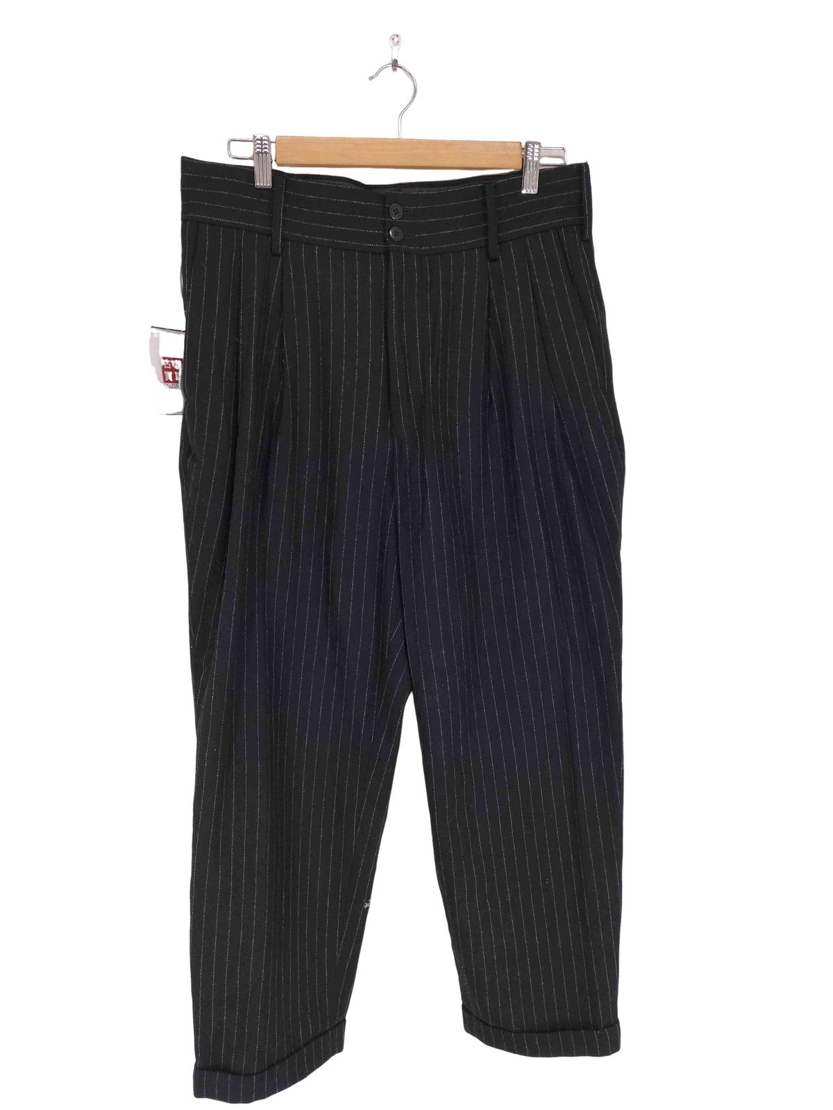 USED古着(ユーズドフルギ) {{ON O FF by TTAGGG}} ストライプスラックス import メンズ  L【中古】【ブランド古着バズストア】 ユーズドフルギ USED古着 {{ON O FF by TTAGGG}} ストライプスラックス