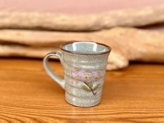 メーカー直送 九谷焼 マグカップ マグ 黄兎ソメイヨシノ 中裏絵