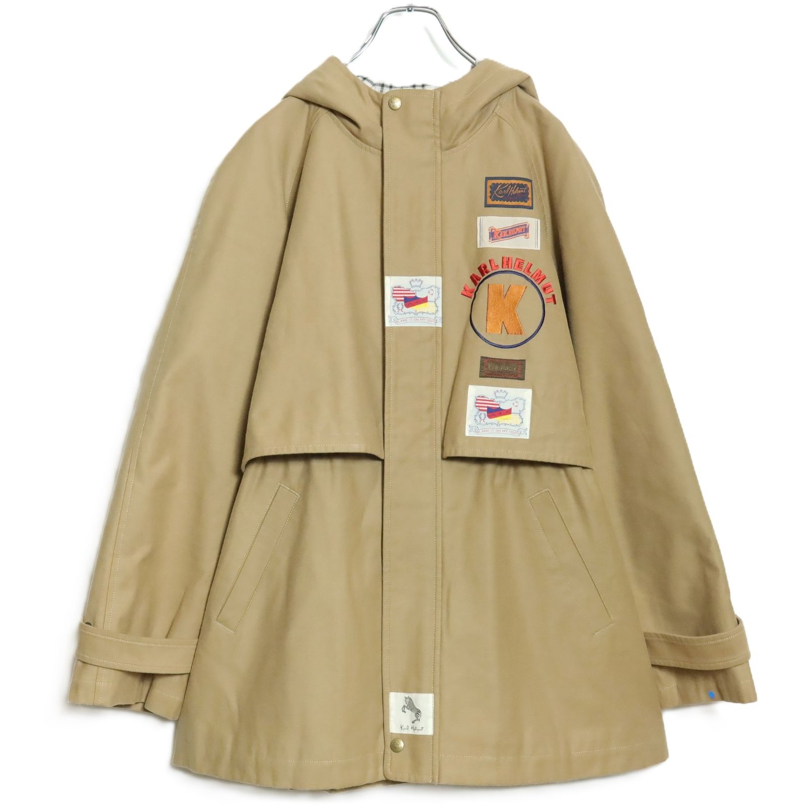 美品】カールヘルム☆2024年製！ワッペン&刺繍♪ジップアップブルゾン