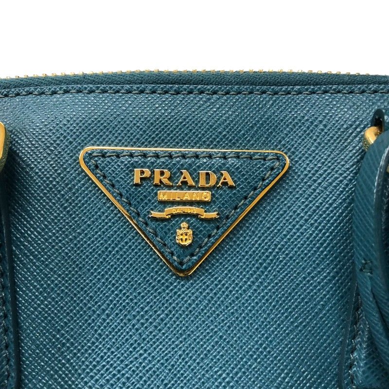  プラダ PRADA サフィアーノ ２wayハンドバッグ BL 0838 グリーン ゴールド金具 サフィアーノレザー レディース ハンドバッグ ハンドバッグ バッグ