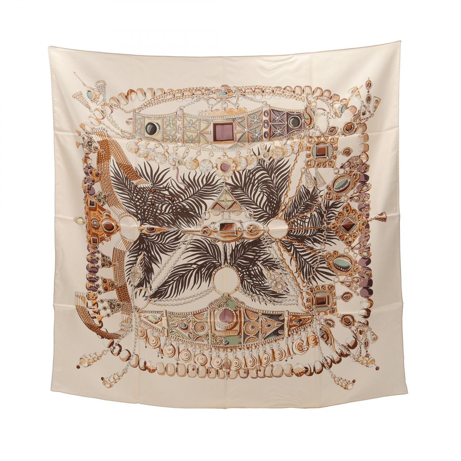 HERMES エルメス カレ90 TERRES PRECIEUSES スカーフ