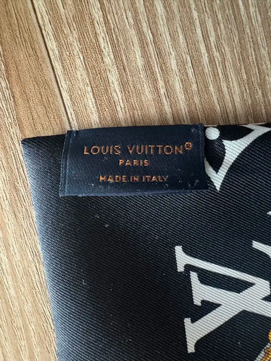 Louis Vuitton ルイヴィトン モノグラム コンフィテンシャル バンド スカーフ ブラック 白
