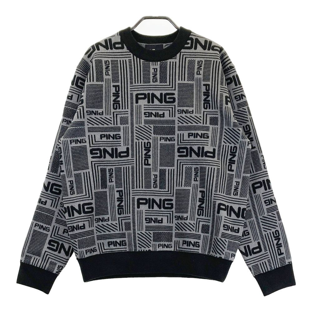 サイズ M PING ピン 裏地付き ニット セーター グレー系 240101417196 ゴルフウェア メンズ ストスト