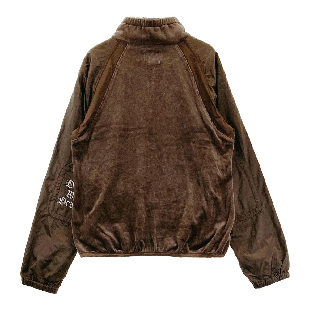 サイズ 3 DANCE WITH DRAGON ダンスウィズドラゴン ハーフジップ 中綿切替 フリースブルゾン ブラウン系 ゴルフウェア レディース ストスト