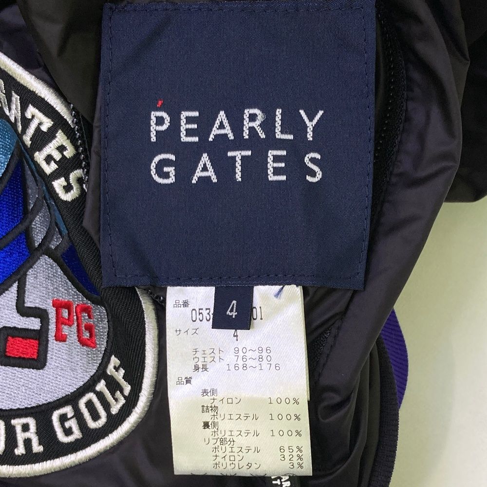 PEARLY GATES 長袖ジャケット サイズ4 ネイビー PEARLY GATES ネイビー 長袖ジャケット 【公式通販】