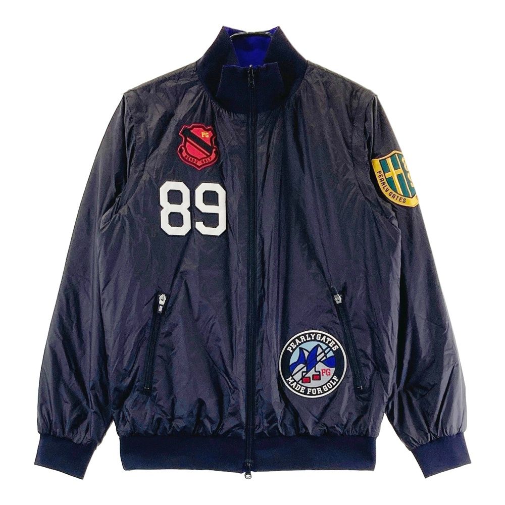 サイズ 4 PEARLY GATES パーリーゲイツ 4way リバーシブル 中綿ジャケット ネイビー系 240101550636 ゴルフウェア メンズ ストスト