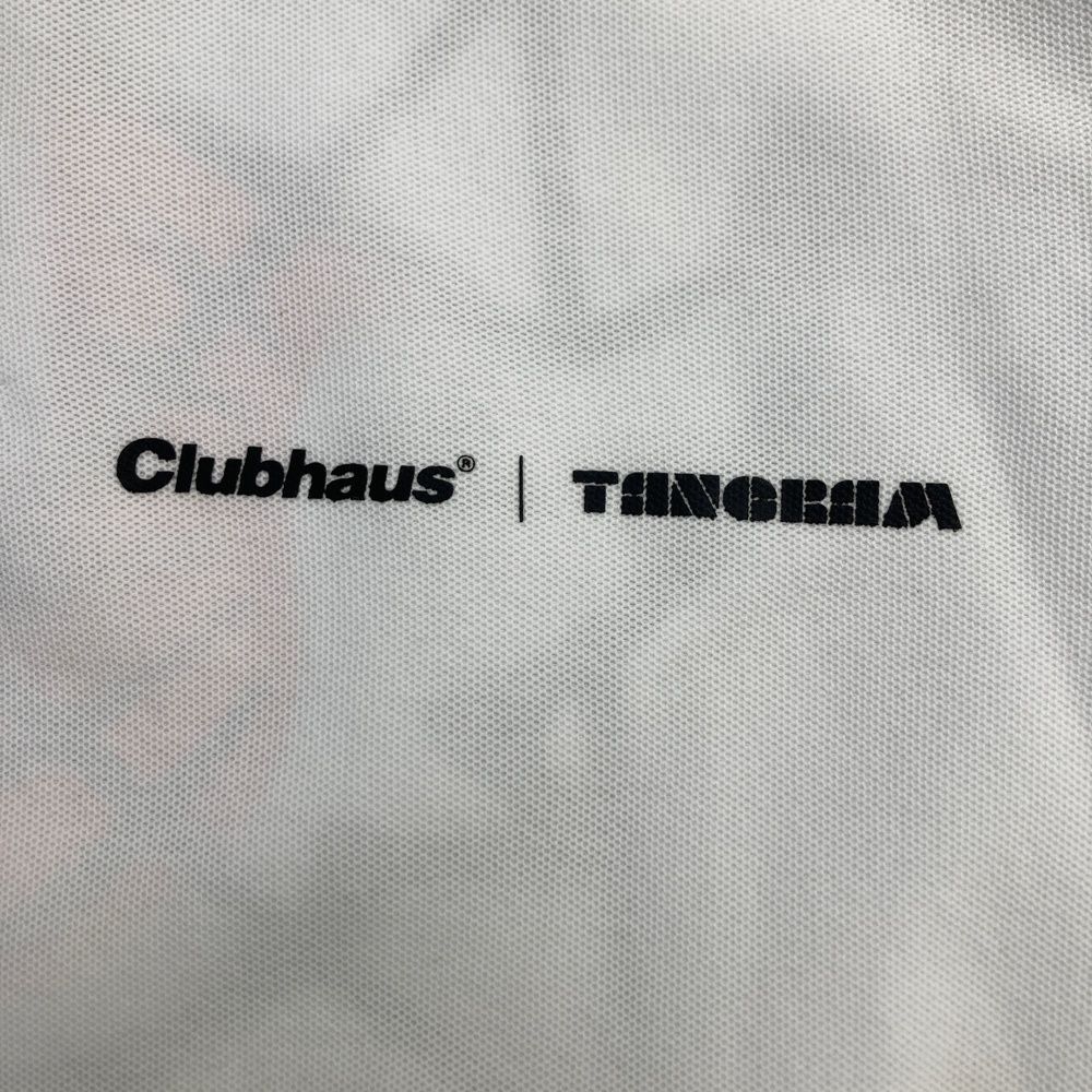 サイズ：XXL TANGRAM タングラム ×CLUBHAUS 半袖ポロシャツ ホワイト系