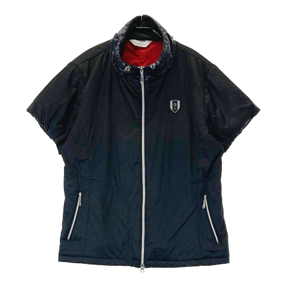 サイズ LL MUNSING WEAR マンシングウェア 中綿 半袖ジャケット ブラック系 240101559287 ゴルフウェア レディース ストスト