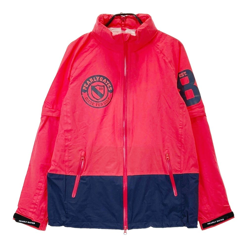 サイズ 6 PEARLY GATES パーリーゲイツ レインジャケット レッド系 240101559306 ゴルフウェア メンズ ストスト