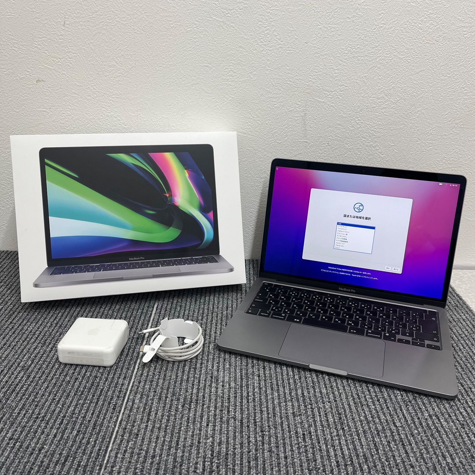 MacBook Pro 2020 256GB MYD82J A M1チップ 13インチ A2338 スペースグレー