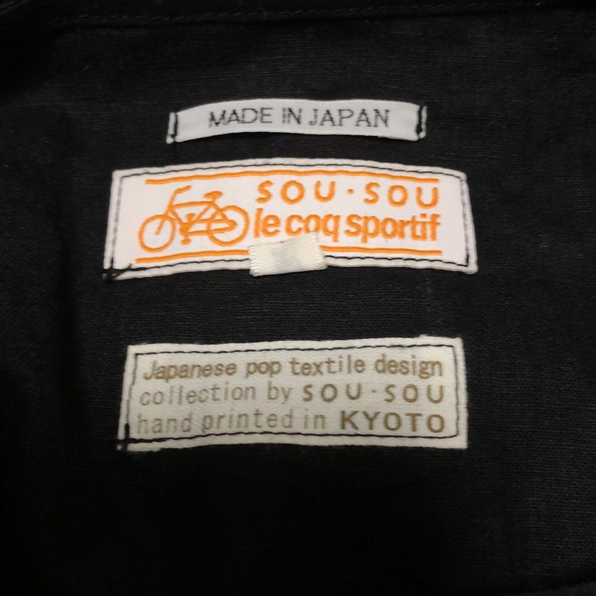 黒×グレー クルーネック