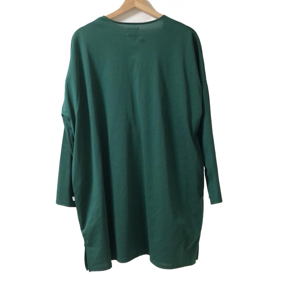 SOU SOU ソウソウ カーディガン レディース - ダークグリーン 七分袖 ロング丈