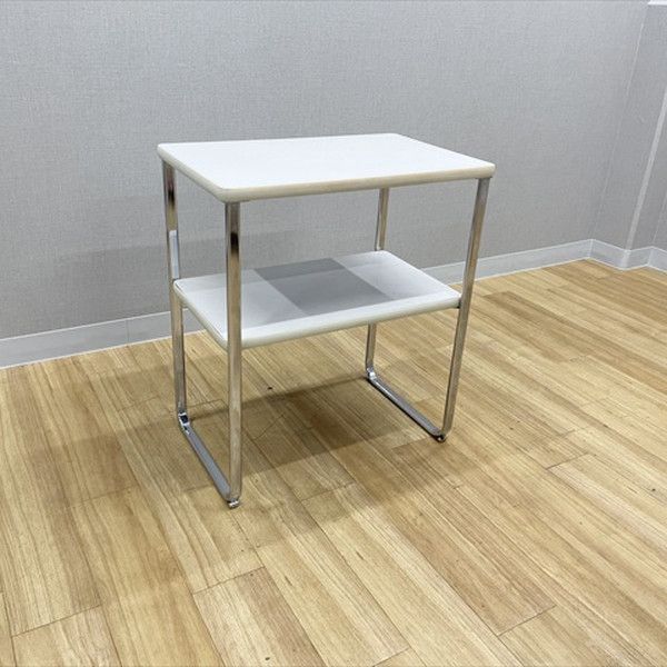 台 サイドテーブル イトーキ ホワイトグレーW W700 D450 H800