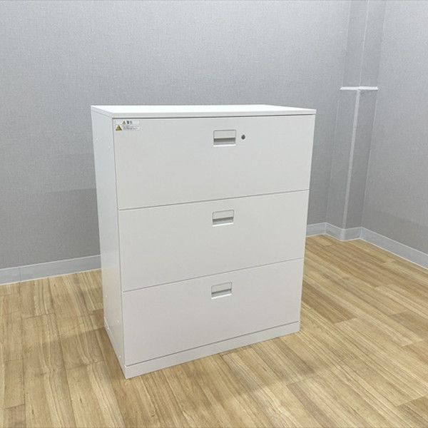 ラテラルキャビネット 3段 エスキャビネット 天板付 W 900 イトーキ ホワイトW