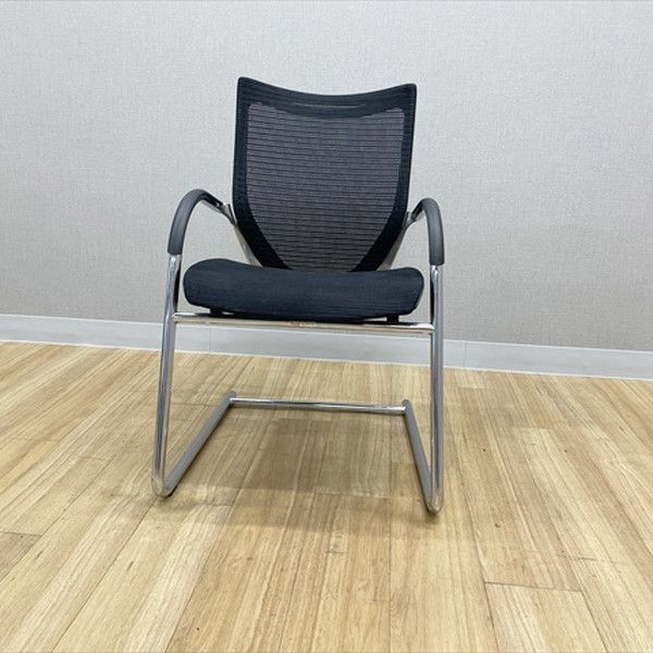 バロンチェア ミーティングチェア 肘付 オカムラ ブラック