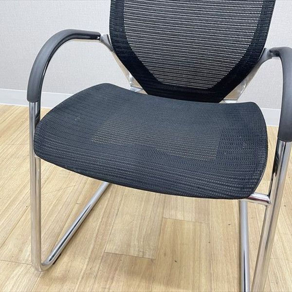  バロンチェア ミーティングチェア 肘付 オカムラ ブラック ハンモックチェア オフィスチェア ワークチェア 椅子 チェア