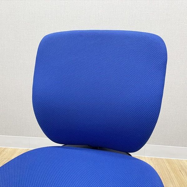  イトーキ プラオチェア ローバック ランバーサポート付 肘無 オフィスチェア ウルトラマリンブルー ダイニング用椅子 オフィスチェア ワークチェア 椅子 チェア