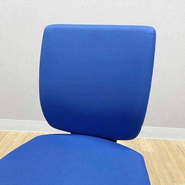  ライオン事務器 エルビスチェア ミドルバック No 61FG 肘無 オフィスチェア インクブルー レトロチェア オフィスチェア ワークチェア 椅子 チェア