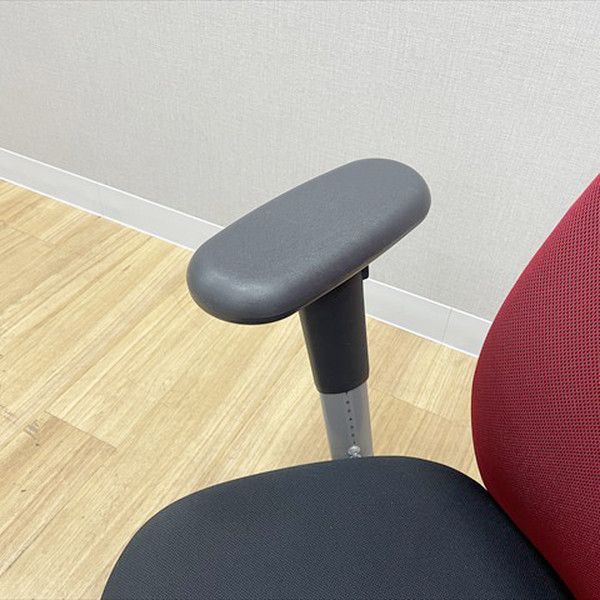  内田洋行 キャストチェア ハイバック 肘付 オフィスチェア ウチダ ワインレッド ブラック 折りたたみスツール オフィスチェア ワークチェア 椅子 チェア