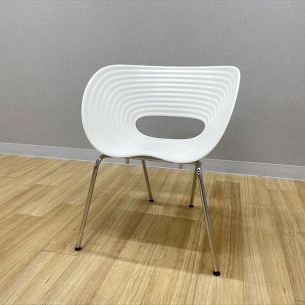 ミーティングチェア スタッキング 肘無 トムバック Vitra ヴィトラ ホワイト