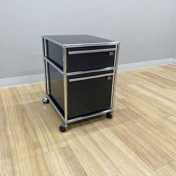 USMハラー インサイドワゴン デスクワゴン 2段 USM ユーエスエム グラファイトブラック