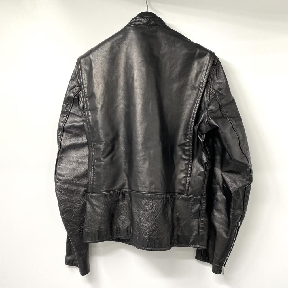 60s Brooks シングルライダースジャケット サイズ42 ブラック タロンジッパー ブルックス 17