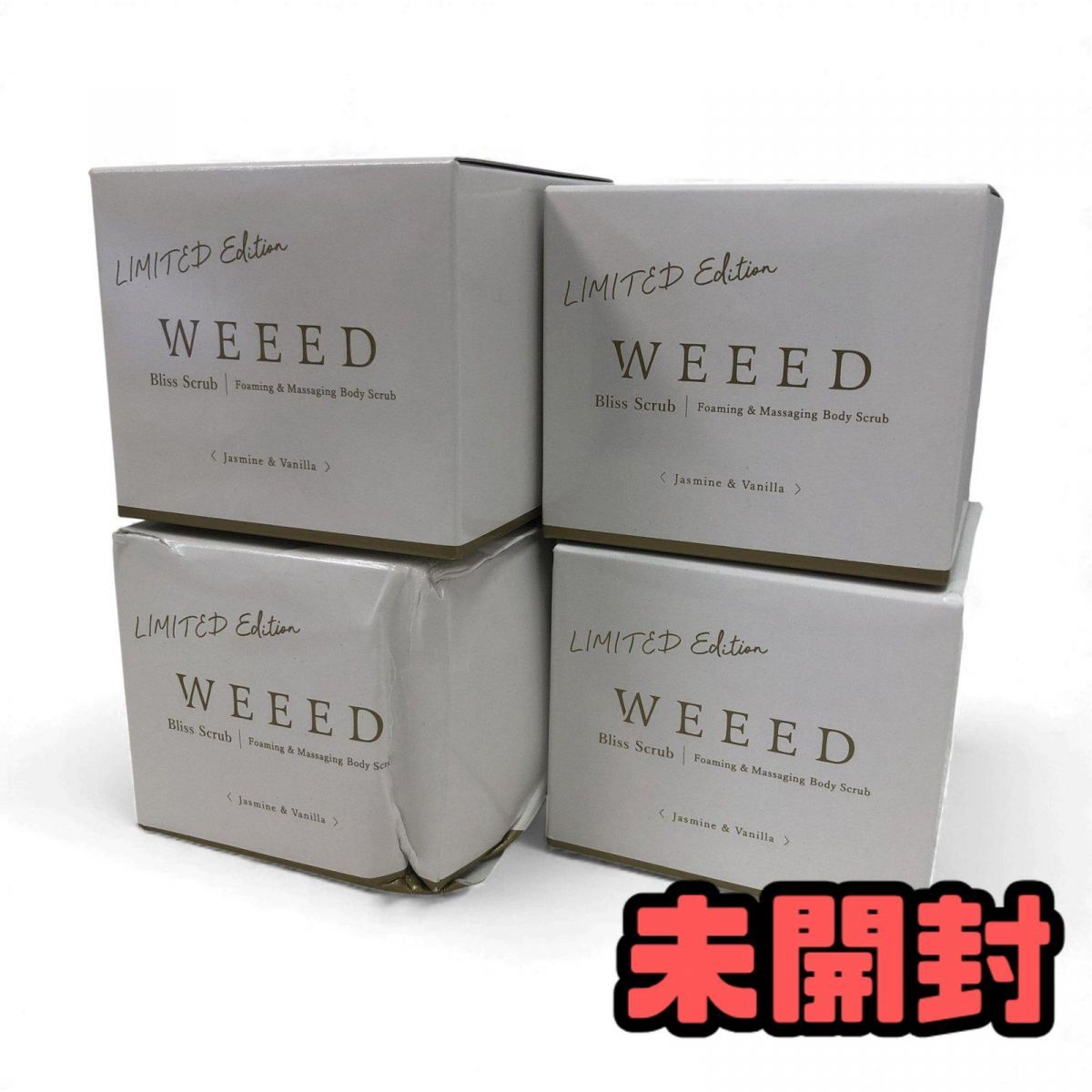 WEEED ウィード ブリススクラブ ジャスミン＆バニラ 360g ×4