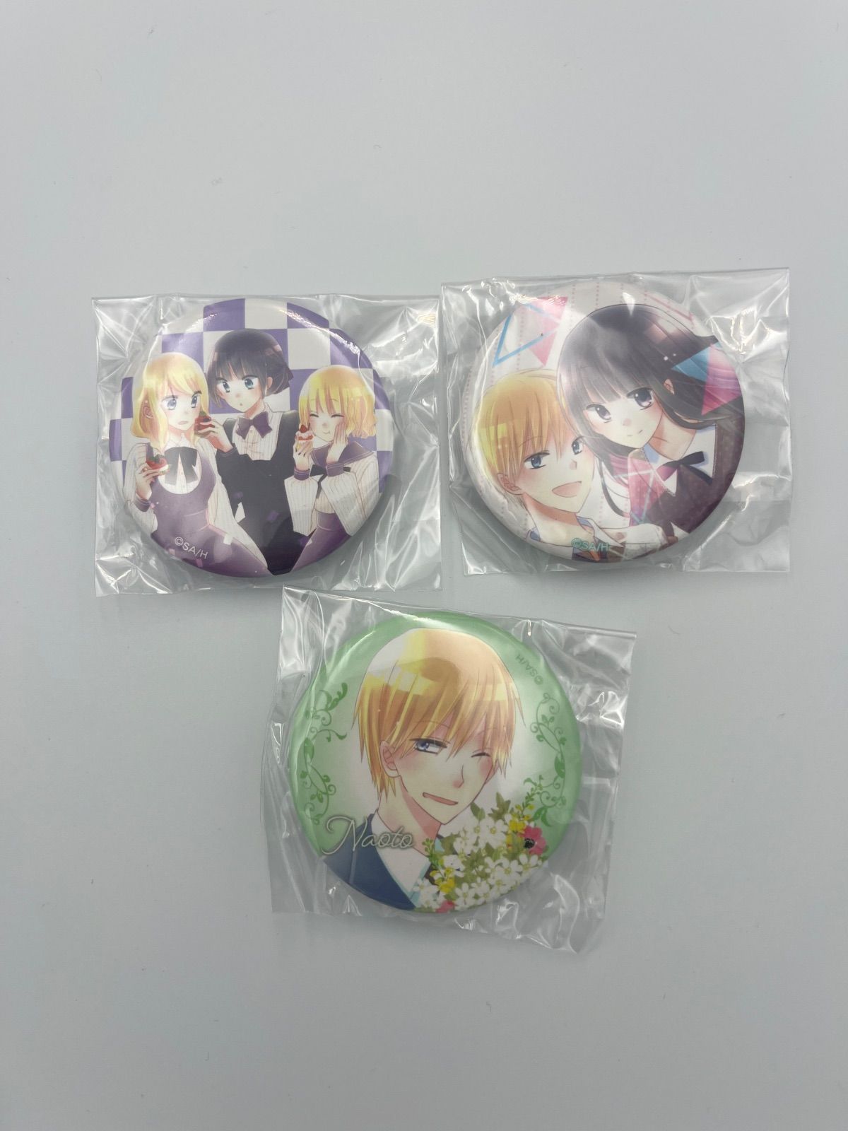 天乃忍先生デビュー20周年記念 ラストゲーム スタンド缶バッジ 3個セット