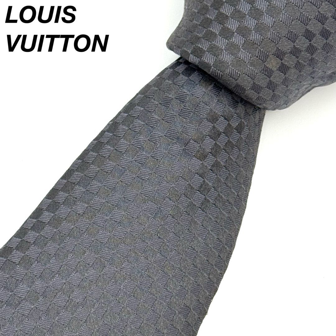 送料無料の商品多数！ ルイヴィトン マイクロダミエ ブラック ネクタイ 103961