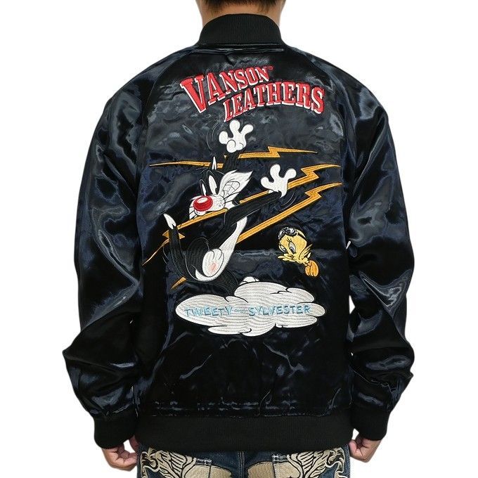 vanson ルーニー・テューンズ スカジャン 楽天市場】バンソン VANSON × ルーニーテューンズ コラボ スカジャン