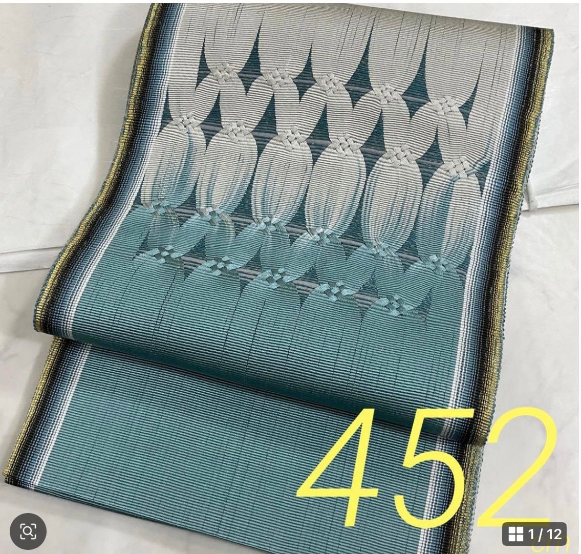 kimono one kimonoarisa 厳選 同然 ひなや工房 洒落袋帯 全通柄 長尺 452 cm 着物帯小紋普段着訪問着附下留袖色無地名古屋帯袋帯洒落袋帯半幅帯